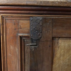 Antique Cupboard Walnut Poplar Italy XVIII Century