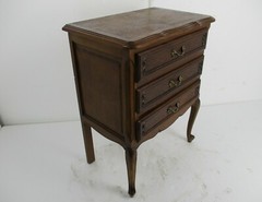 Chest of Drawers Cabinet End Side table Night stand Queen Anne Style Marked