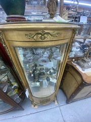 62863 Gold Decorator Bow Glass Curio China Cabinet