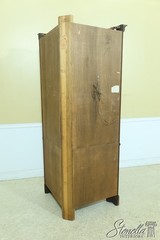 F53610: HENKEL HARRIS Mahogany Corner Cabinet w. Seeded Glass