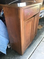 Antique Solid Walnut Country Primitive Jelly Cupboard Cabinet Circa 1850’s