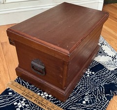 Antique Apothecary Wooden Cabinet Box with Multiple drawers Brass Hardware