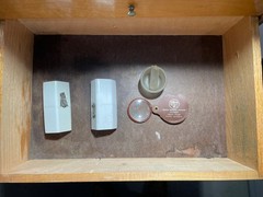 Vintage Portable 8 Drawer Dentist Cabinet w/ American Dental Tools & Accessories