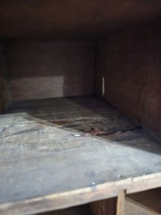 Antique Wooden Railroad Paperwork Requisition Floor Cabinet MoPac Cotton Belt