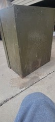 Hamilton Mfg. Co. Vintage Metal Cabinet With Wood Drawers
