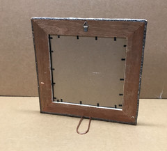 VTG 12″ Sq. 7″ Gothic Clover Tin Ceiling Metal Shabby Picture Frame 629-26B