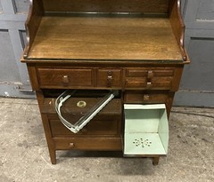 VICTORIAN OAK DENTAL MEDICAL CABINET, W.D. ALLISON CO.
