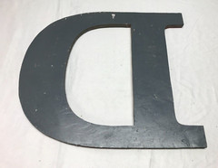 Decorative Salvaged Tin Ceiling 16″ Patchwork Mix Color Metal Letter D 1600-23B