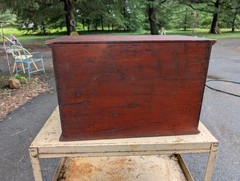 Antique Mahogany Campaign Style Fitted Multi Cabinet