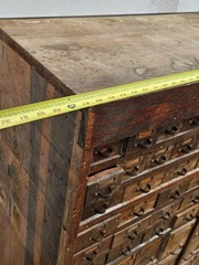 Large Apothecary Cabinet ~ Antique 88 Wood Drawers ~ Industrial Tool ~ Parts Box