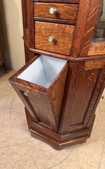 Antique Oak Clark Model “A” Octagon Revolving Dental Cabinet