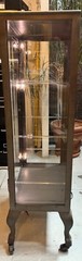 Antique Glass and Metal Display Cabinet