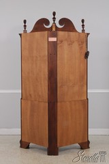 72489/91: Pair HENKEL HARRIS Chippendale Mahogany Corner Cabinets