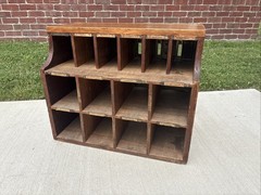 Antique Post Office Boxes Wood Cabinet Vintage United States Box 1886 Pat. Door