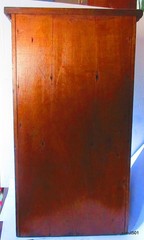 Antique Arts & Crafts Victorian 1800s Oak Wood Wall Hanging Door Lock Cabinet