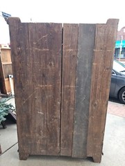 18th century antique American primitive cupboard cabinet from Salem