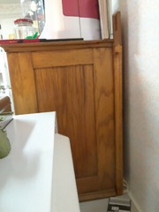 postmasters antique wooden address card filing box