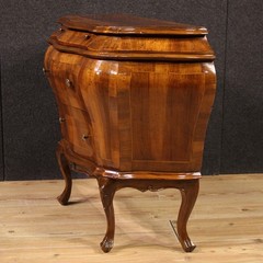 Small Venetian commode in wood furniture inlaid dresser 3 drawers 20th century