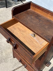 Original Antique Arts & Crafts Mission Quartersawn Oak Gentlemen’s Bar Cabinet