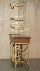 STUNNING AMERICAN MID CENTURY MODERN CIRCA 1960’S MAHOGANY & BRASS DRY BAR