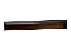 VINTAGE ART CRAFTS MISSION STYLE WOODEN 36″ WALL SHELF WITH PLATE GROOVE