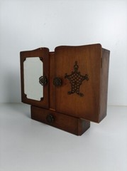 Antique Art Deco Cabinet Mirror Kitchen Medicine Apothecary Bathroom wall hangi