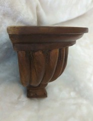1970’s Hand Carved Georgian Regency Style English Oak Wall Bracket/Shelf