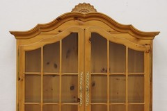 Country French Vintage Pine China Cabinet Bookcase Display #55014