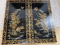 Beautiful Antique Japanese China Cabinet Doors QTY 4***READ DESCRIPTION**
