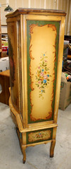 Antique French Countryside Painted Cabinet Hutch Armoire