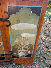 Antique Style Painted Hutch Marie Colette Charming Primitive Faux Finish
