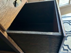 1920s Antique McDougall Hoosier Wood Cabinet With Pie Safe and Flour Sifter