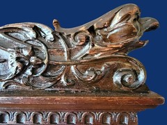 19century French Renaissance Wine Bar, Exquisite Walnut with Ornate Carvings
