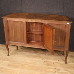Sideboard walnut wood antique style furniture two doors commode 20th century