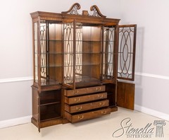 68209: HENREDON Rittenhouse Square Mahogany Breakfront China Cabinet