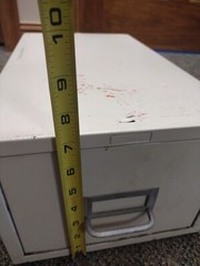 Vintage Index Card File Cabinet, Single Drawer, Industrial Equipment