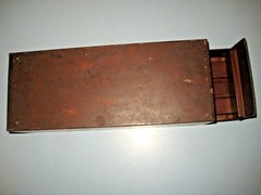 Vintage D.L. WARD COMPANY Philadelphia Counter Top Countertop FileBox 3 1/2″ x 5