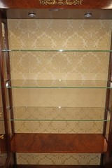 Italian Made French Empire Style Glass Door China Curio Display Cabinet