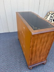 67862 Hand-Painted Floral Accent Cabinet with Drawers and Door