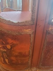 Antique Louis XVI Hand Painted Display Vitrine