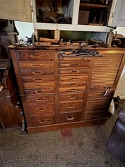 Antique Oak Dental Cabinet made by The Harvard Co Canton Ohio