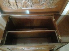 George Zee Asian Chinoiserie Bar Cabinet ANTIQUE
