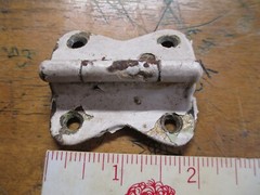 VINTAGE HOOSIER CABINET HINGE FOR LARGE DOORS UPPER & LOWER PAIR LISTING #1071
