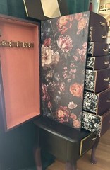 Collectors Cabinet, Dark Acedamia, Goth. One Of A Kind. Signed By Artist