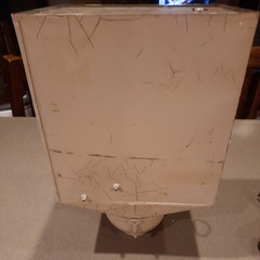 Vintage Antique Metal Hand Crank Flour Bin Sifter For Hoosier Cabinet