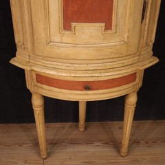 Antique Italian corner cabinet lacquered furniture cupboard Louis XVI 18th cent