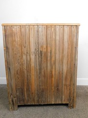 Antique REAL DEAL c1915 ALL Original Oak Ice Box Bar Storage Cabinet Chest VG