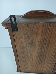 small Apothecary medicine cabinet antique kitchen bathroom wall hanging barn sty