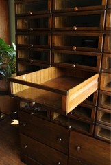Very Large Antique Haberdashery Cabinet, Birch, Collector, Shop, Rack, 1910