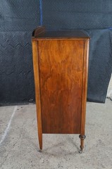 Antique Victorian Walnut Gentleman’s Chest of Drawers Cabinet Console 35″